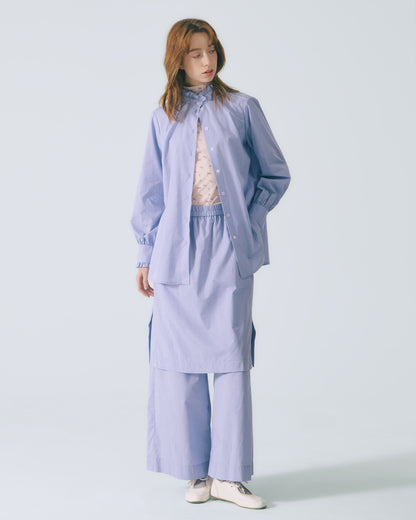 細條裙片直筒褲