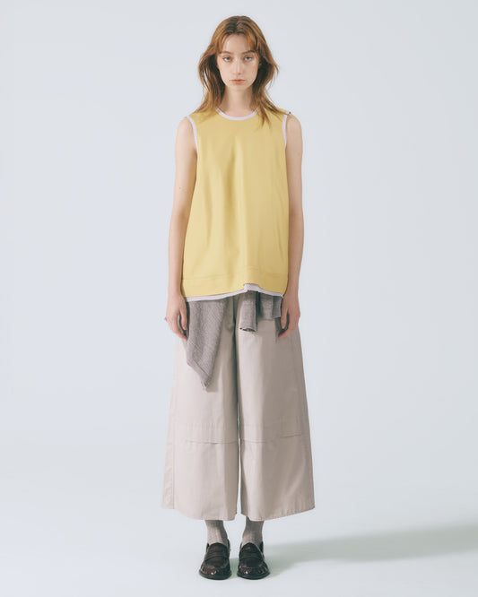 工裝貼袋長寬褲(淺灰)