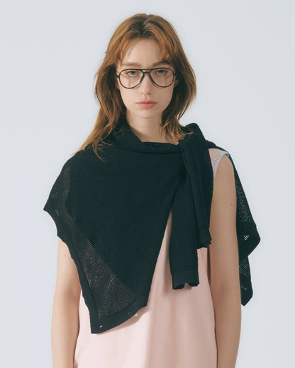 解構拼接無袖上衣 (淺粉)