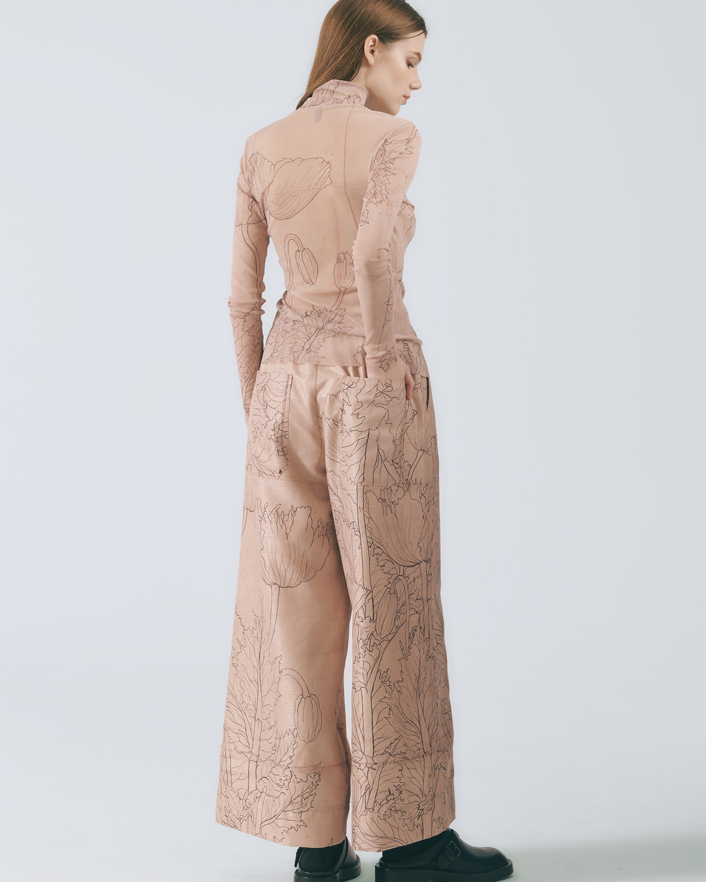 手繪圖稿刺青衣(罌粟花)