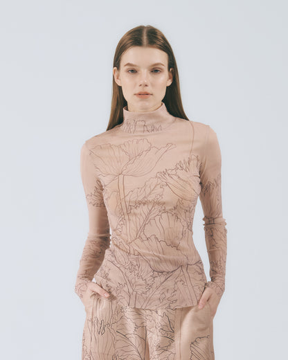 手繪圖稿刺青衣(罌粟花)