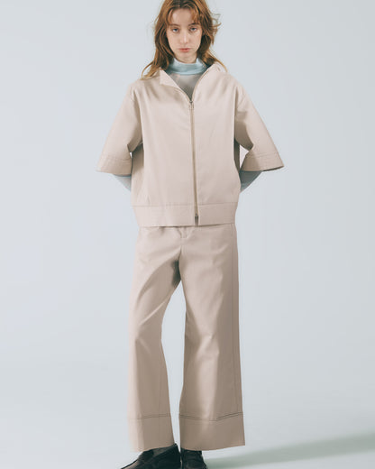 延領五分袖外套(灰卡其)