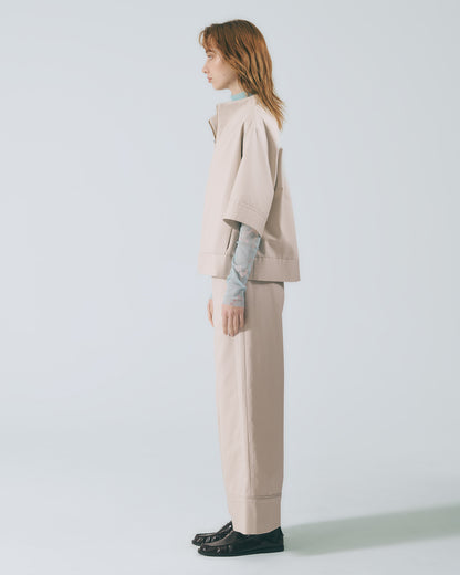 延領五分袖外套(灰卡其)