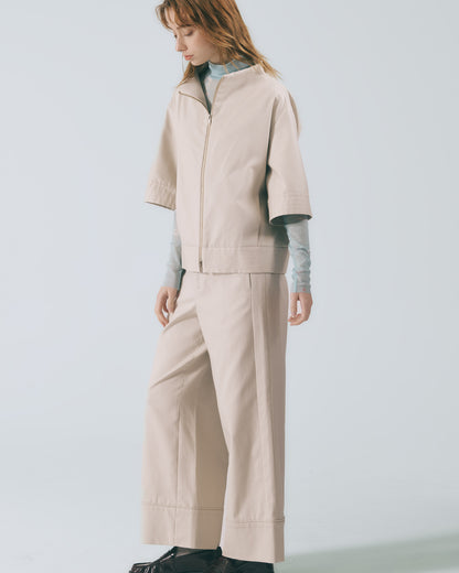 延領五分袖外套(灰卡其)