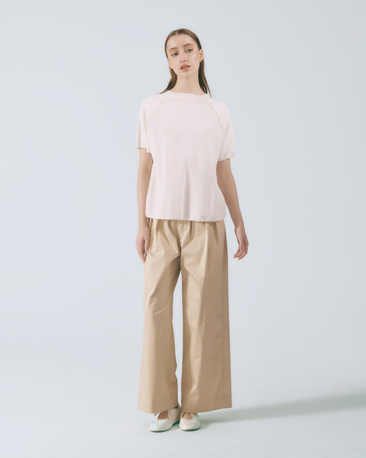 一體成型拉克蘭針織上衣