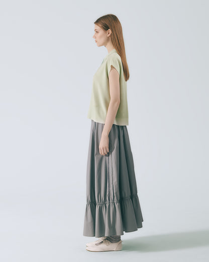 POLO領蓋袖針織上衣 (三色)