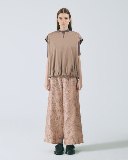 氣球感蓋袖上衣 (深棕)