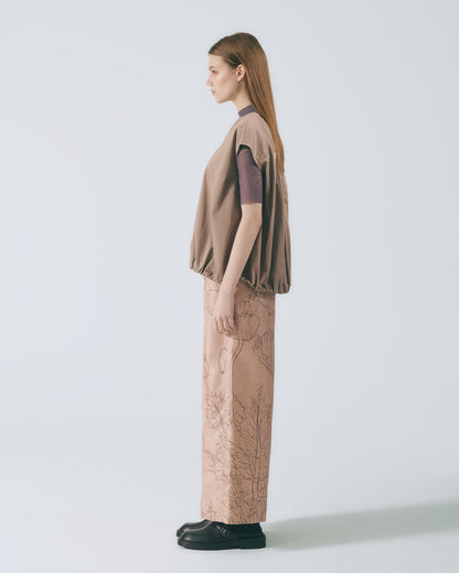 氣球感蓋袖上衣 (深棕)