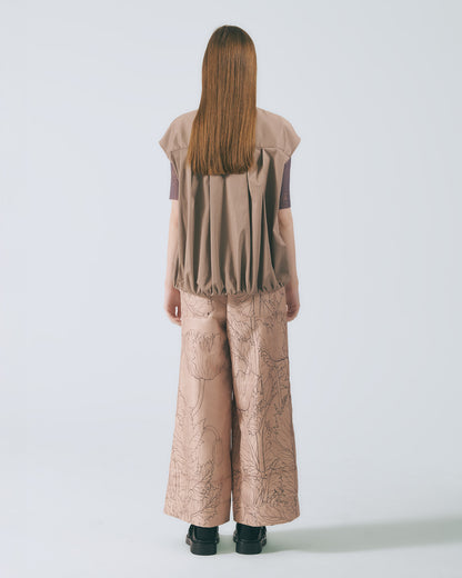 氣球感蓋袖上衣 (深棕)