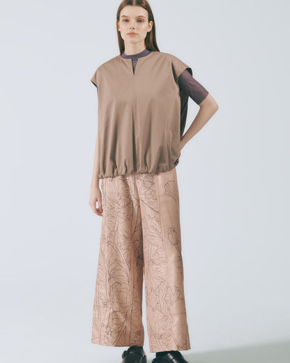 氣球感蓋袖上衣 (深棕)