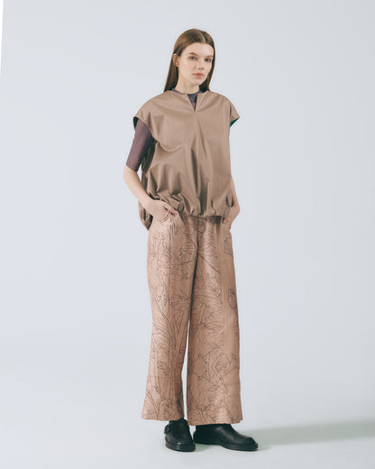 氣球感蓋袖上衣 (深棕)