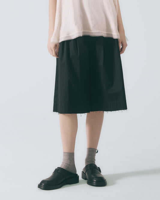 織標羅紋長襪(淺灰)