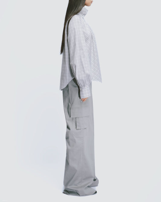 Plain Street Style Multi-Pocket Overalls (Gray) 
