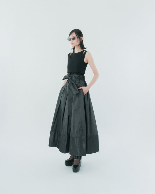 Two-piece black vest