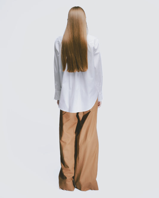 Alishan print mirrored stitching shirt 