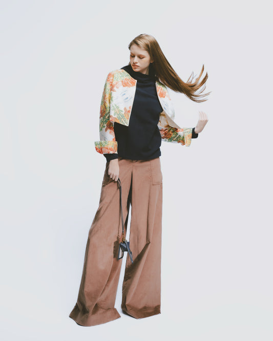 Alishan printed short cardigan jacket