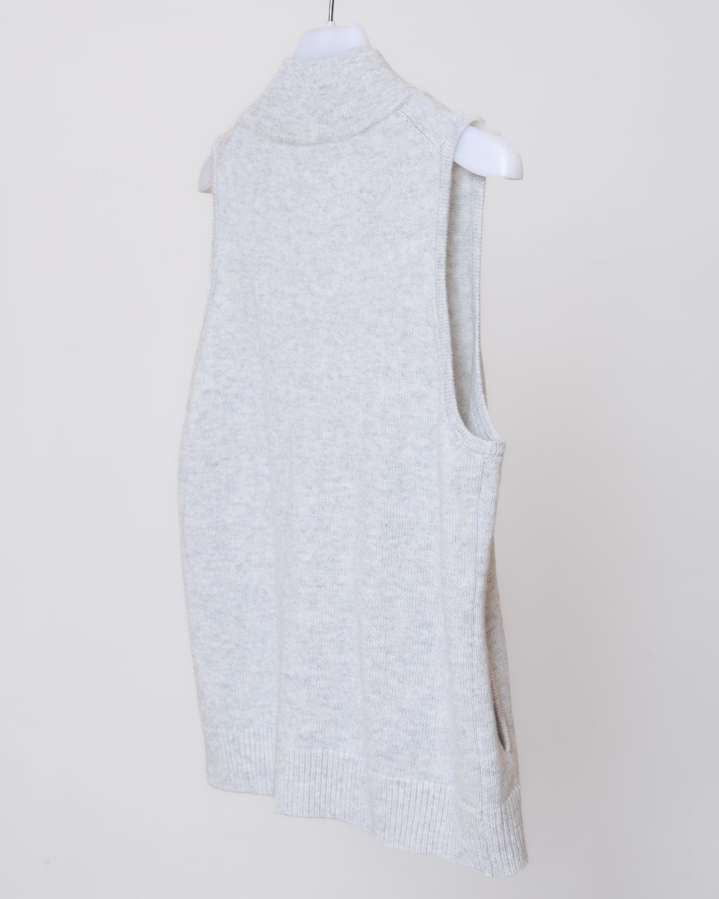 立領拉鍊開襟羊毛背心