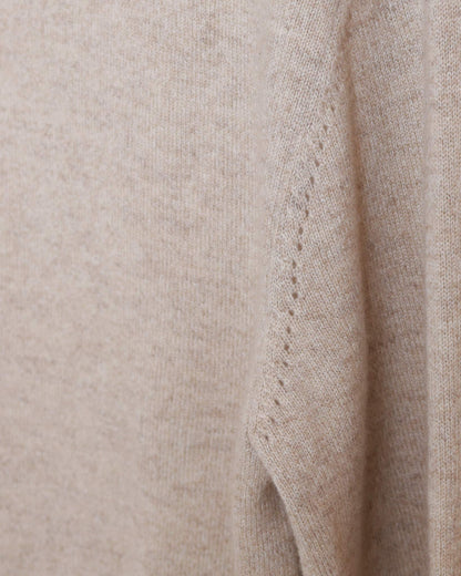 羊絨圓領針織上衣