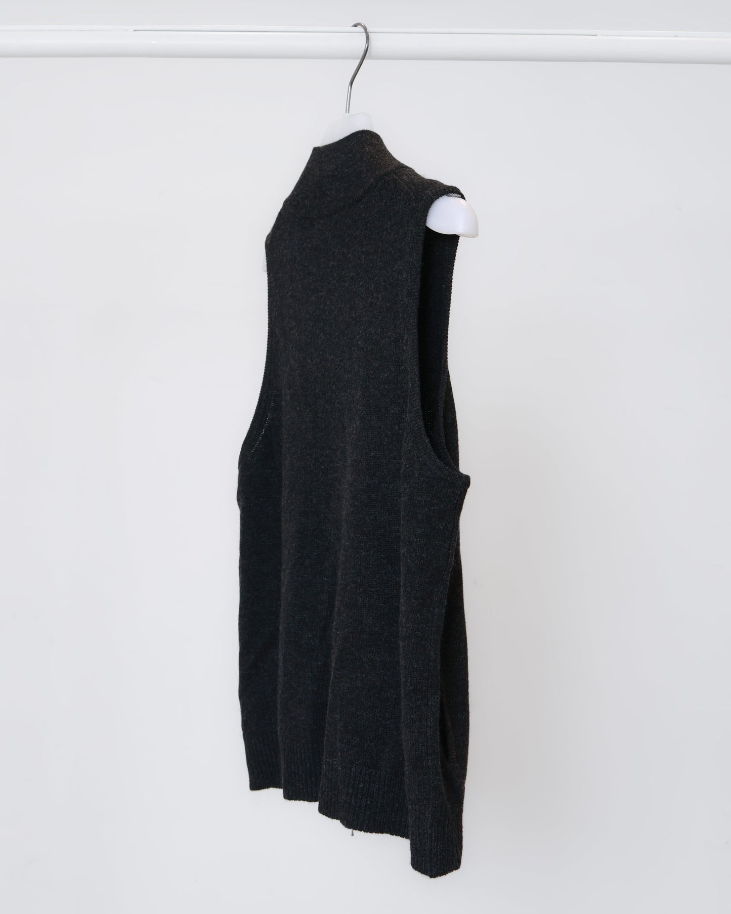 立領拉鍊開襟羊毛背心