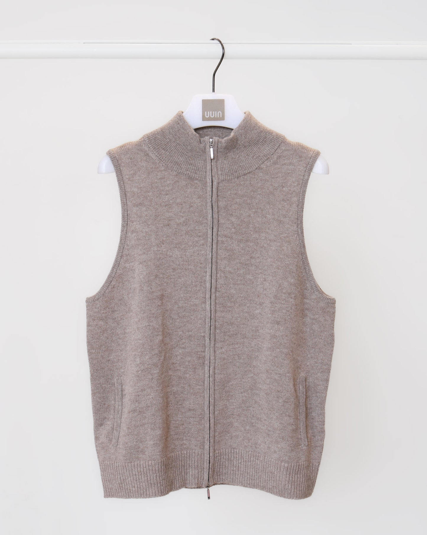 立領拉鍊開襟羊毛背心