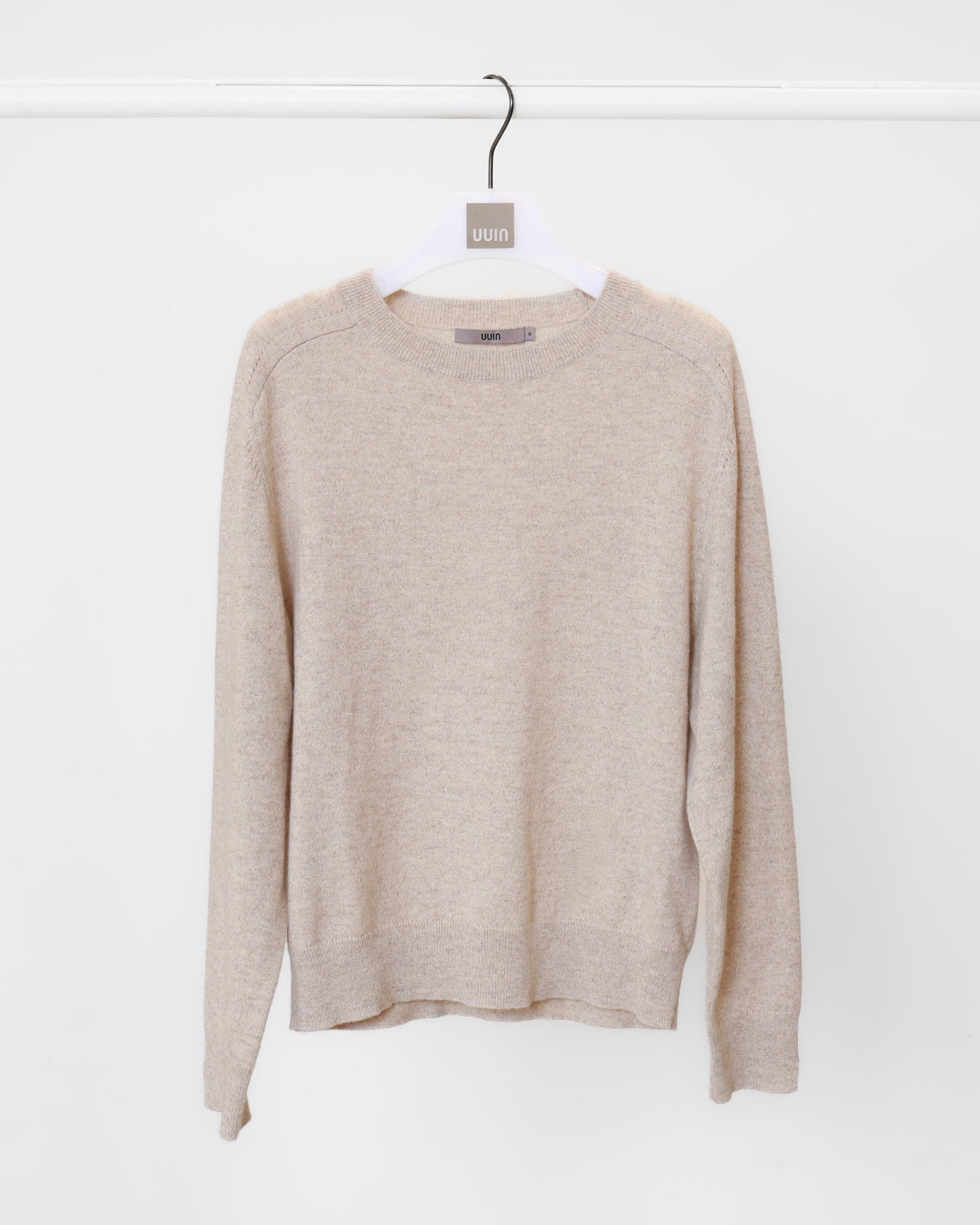 羊絨圓領針織上衣