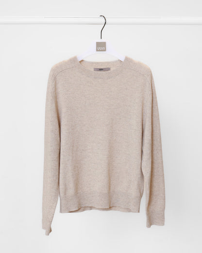 羊絨圓領針織上衣