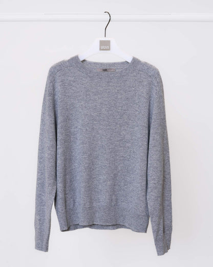 羊絨圓領針織上衣