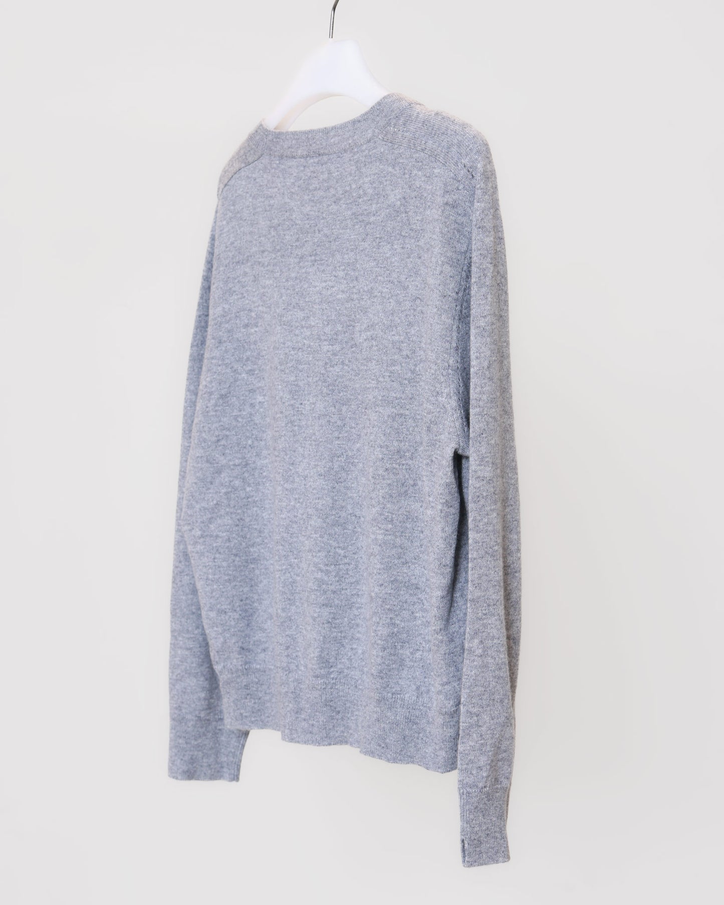 羊絨圓領針織上衣