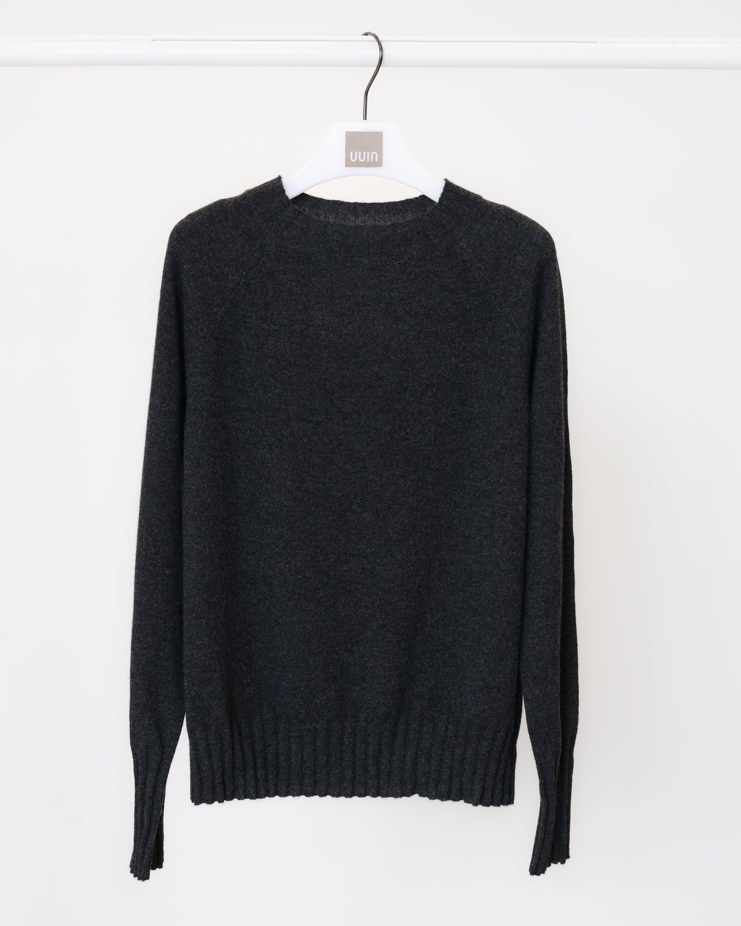 寬羅紋下擺羊毛針織上衣