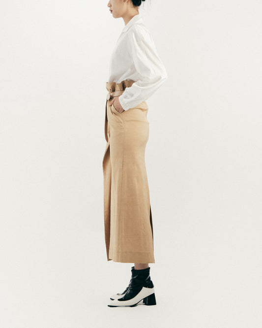 Rice Double Pleated Wide Pants